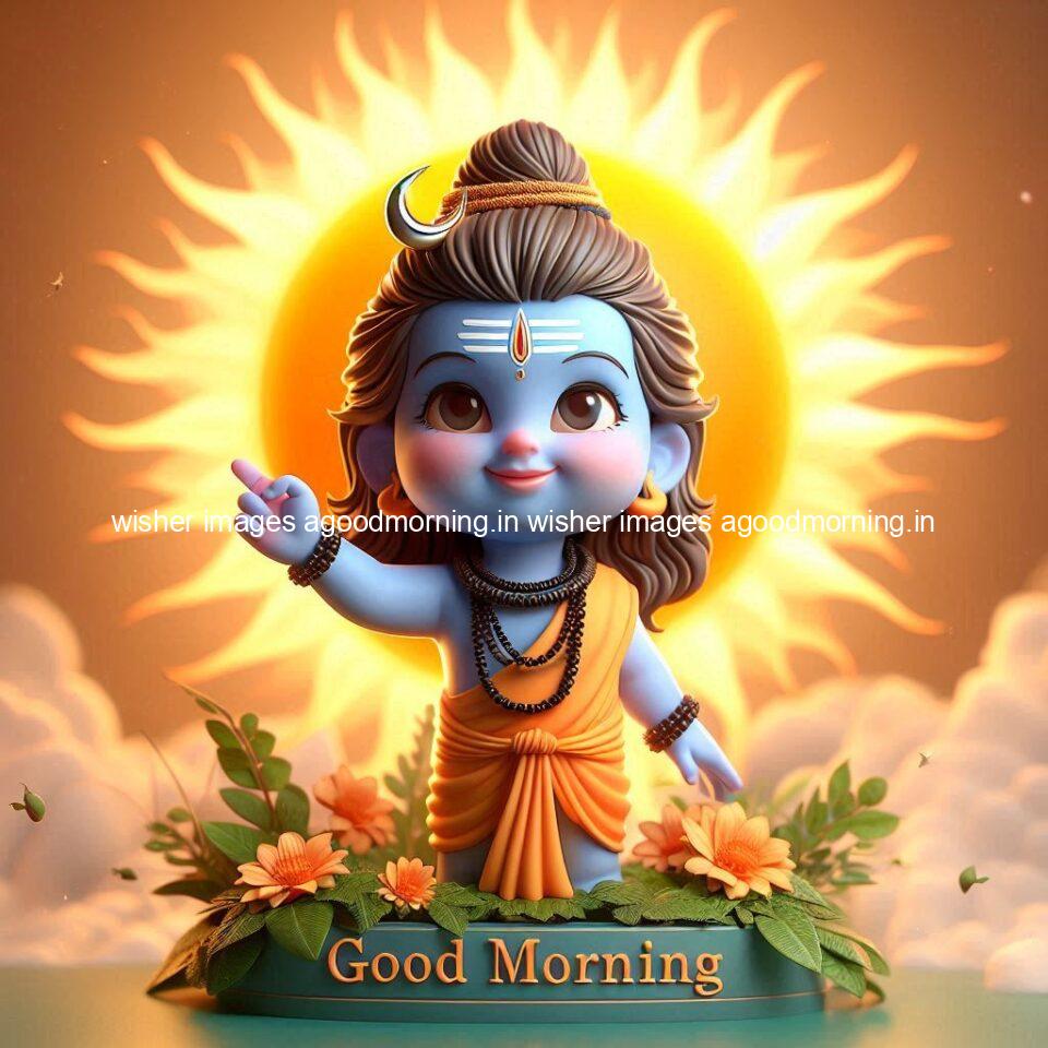 120+ Load shiva Good morning images Free Download & Share 27 load shiva kids good morning shiv images beautiful background behind the shiva sun is placed ()