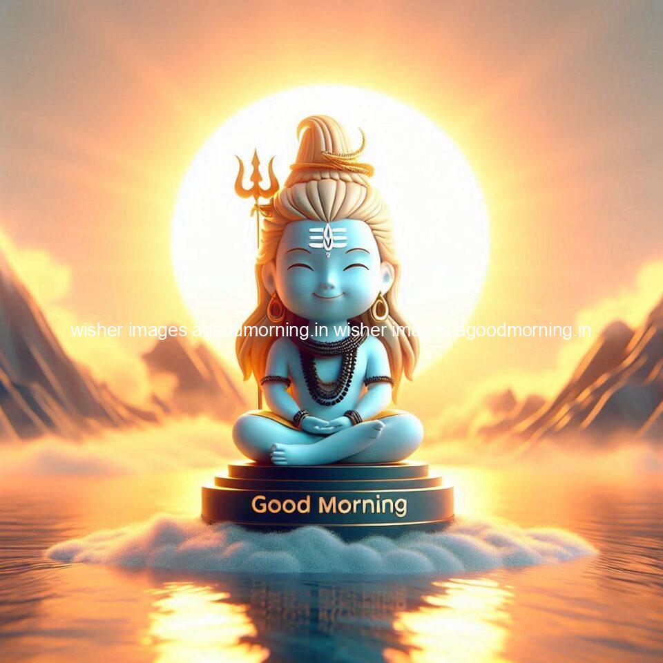 load shiva kids good morning shiv images beautiful background behind the shiva sun is placed ()