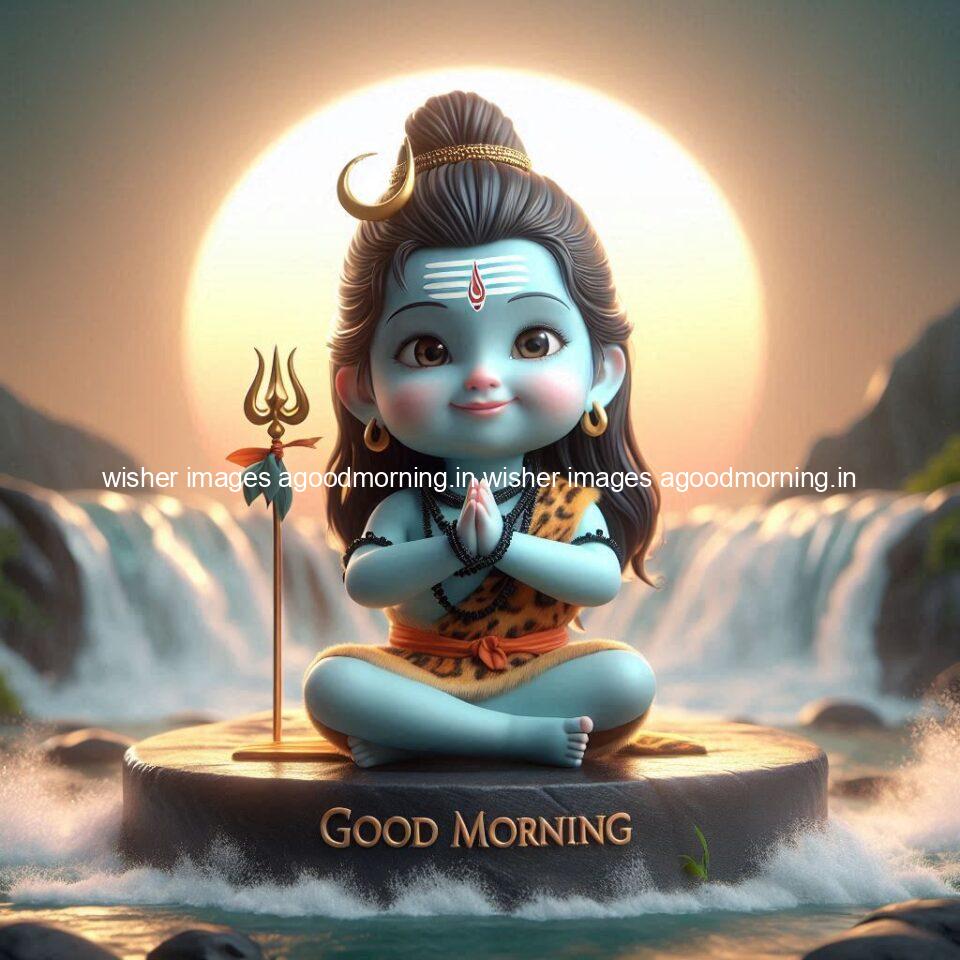 120+ Load shiva Good morning images Free Download & Share 6 load shiva kids good morning shiv images beautiful background behind the shiva sun is placed ()