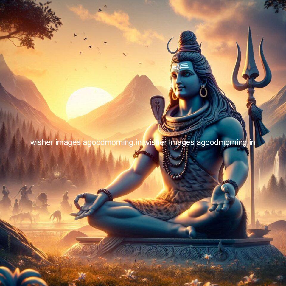 120+ Load shiva Good morning images Free Download & Share 103 load shiva seating in the mountains yoga images good morning images ()