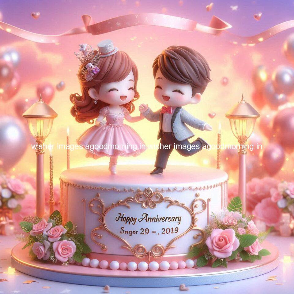 121+ Wedding anniversary wishes for couple Free Download 108 wedding anniversary wishes for couple beautiful cake with couple is enjoy happy anniversary images ()