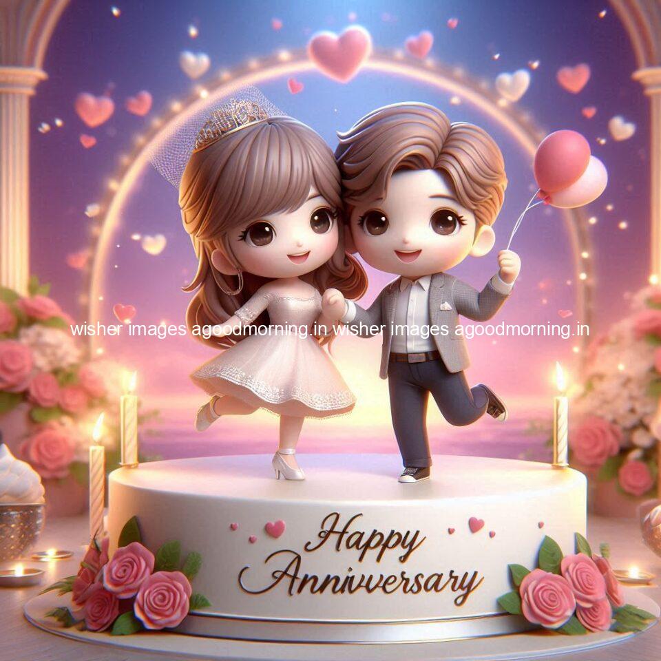 121+ Wedding anniversary wishes for couple Free Download 118 wedding anniversary wishes for couple beautiful cake with couple is enjoy happy anniversary images ()
