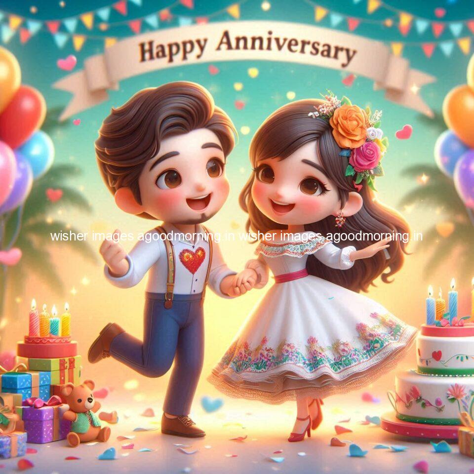 121+ Wedding anniversary wishes for couple Free Download 120 wedding anniversary wishes for couple beautiful cake with couple is enjoy happy anniversary images ()