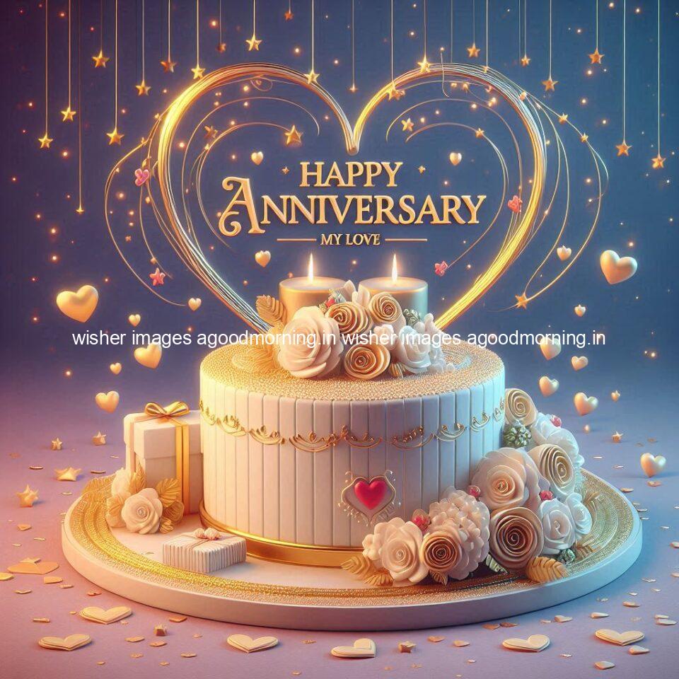 121+ Wedding anniversary wishes for couple Free Download 26 wedding anniversary wishes for couple beautiful cake with couple is enjoy happy anniversary images ()