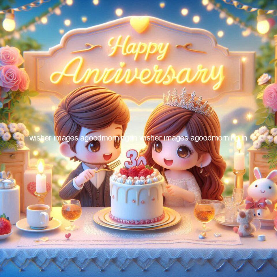 121+ Wedding anniversary wishes for couple Free Download 6 wedding anniversary wishes for couple beautiful cake with couple is enjoy happy anniversary images ()