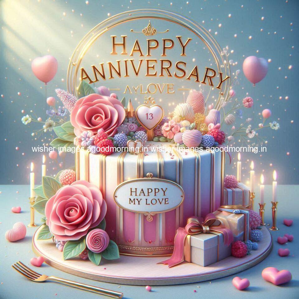 121+ Wedding anniversary wishes for couple Free Download 64 wedding anniversary wishes for couple beautiful cake with couple is enjoy happy anniversary images ()