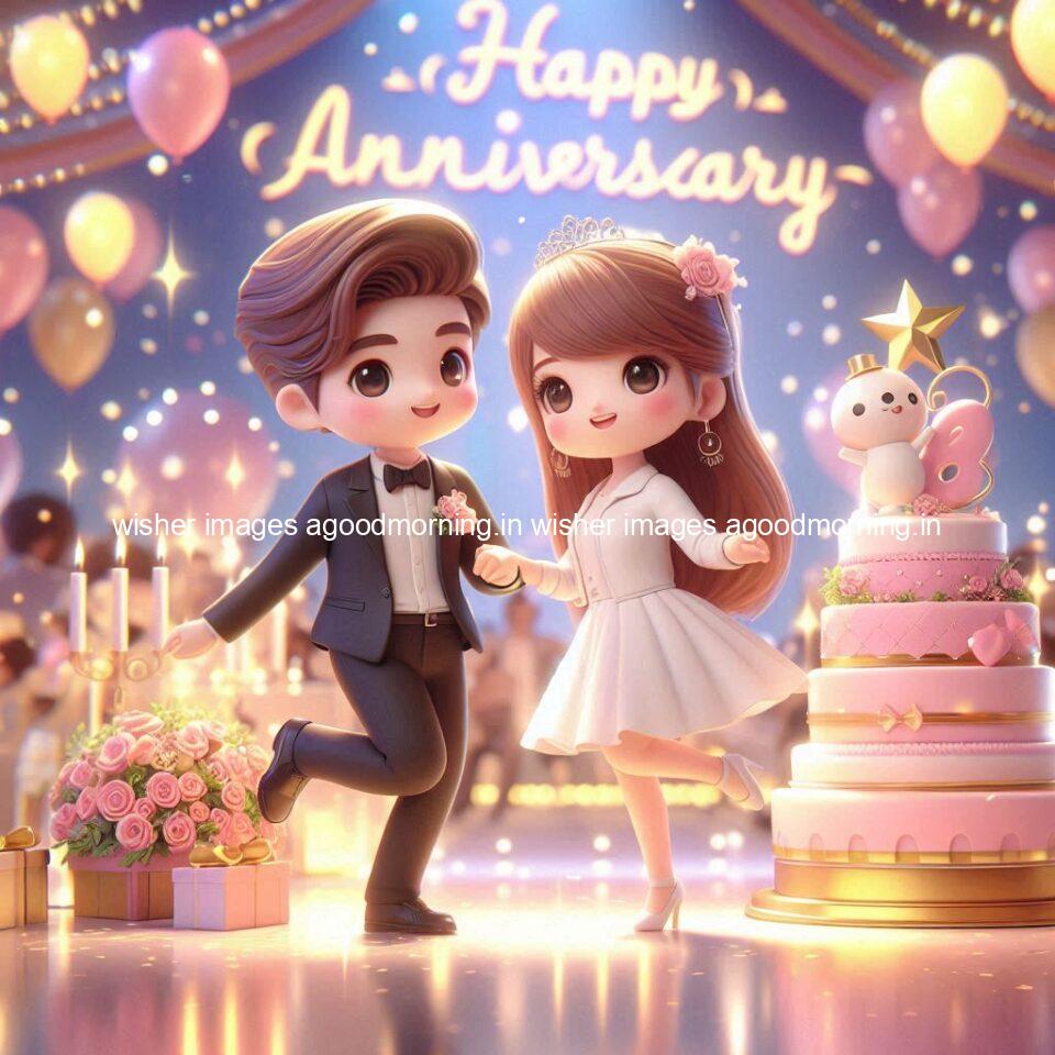 121+ Wedding anniversary wishes for couple Free Download 95 wedding anniversary wishes for couple beautiful cake with couple is enjoy happy anniversary images ()