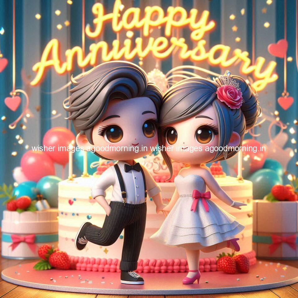 121+ Wedding anniversary wishes for couple Free Download 98 wedding anniversary wishes for couple beautiful cake with couple is enjoy happy anniversary images ()