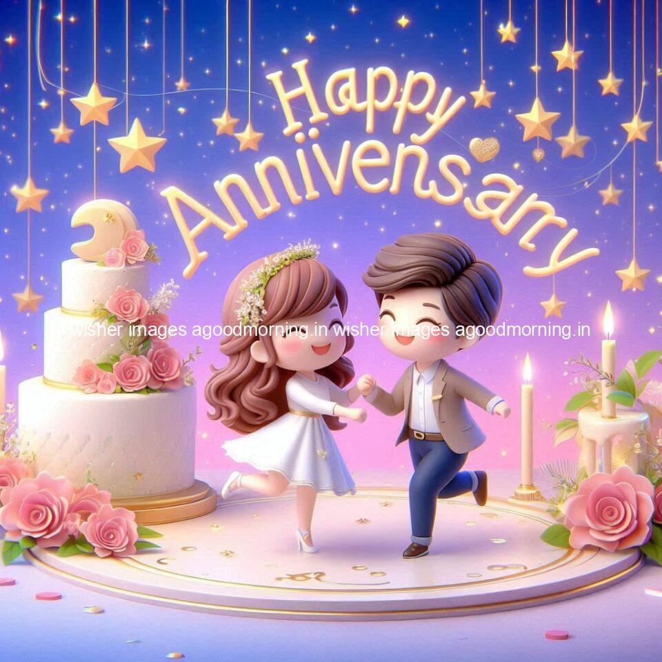 121+ Wedding anniversary wishes for couple Free Download 100 wedding anniversary wishes for couple beautiful cake with couple is enjoy happy anniversary images ()
