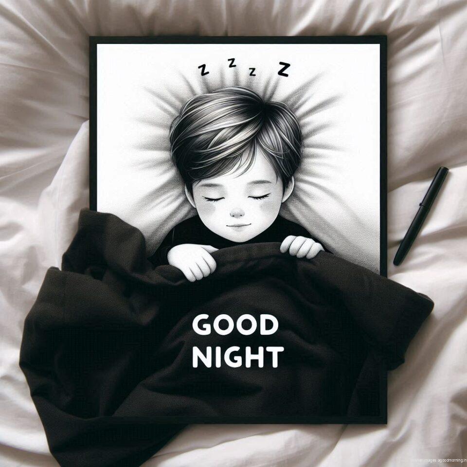 Good night images with sleeping 2024 38 Good night images with sleeping boy and girl sleeping vibes with good night colourful beautiful background ()