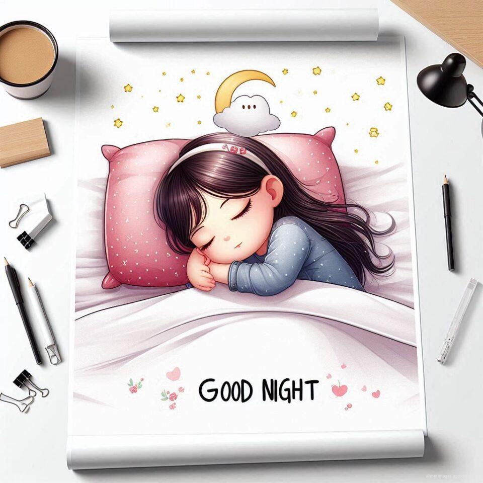 Good night images with sleeping 2024 88 Good night images with sleeping boy and girl sleeping vibes with good night colourful beautiful background ()