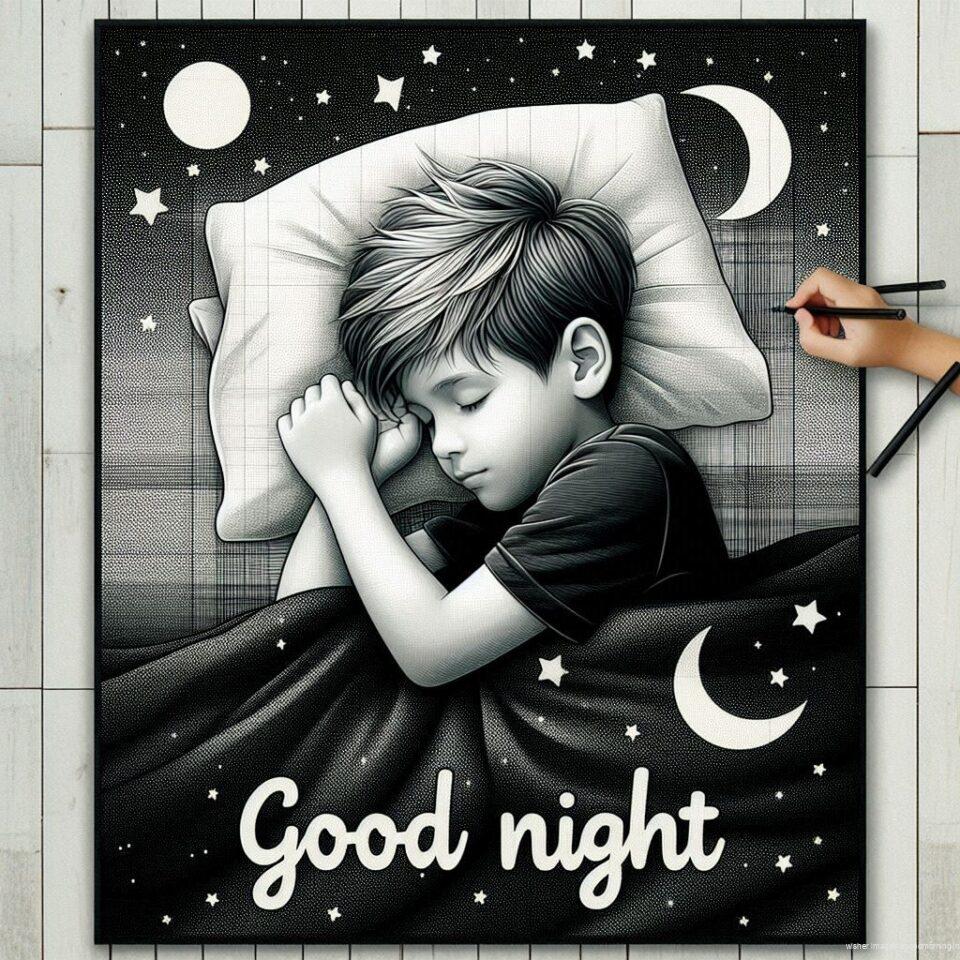 Good night images with sleeping 2024 107 Good night images with sleeping boy and girl sleeping vibes with good night colourful beautiful background ()