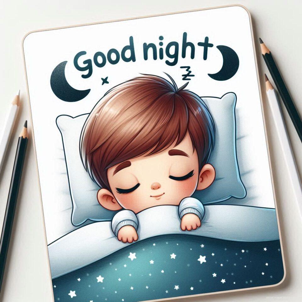 Good night images with sleeping 2024 95 Good night images with sleeping boy and girl sleeping vibes with good night colourful beautiful background ()