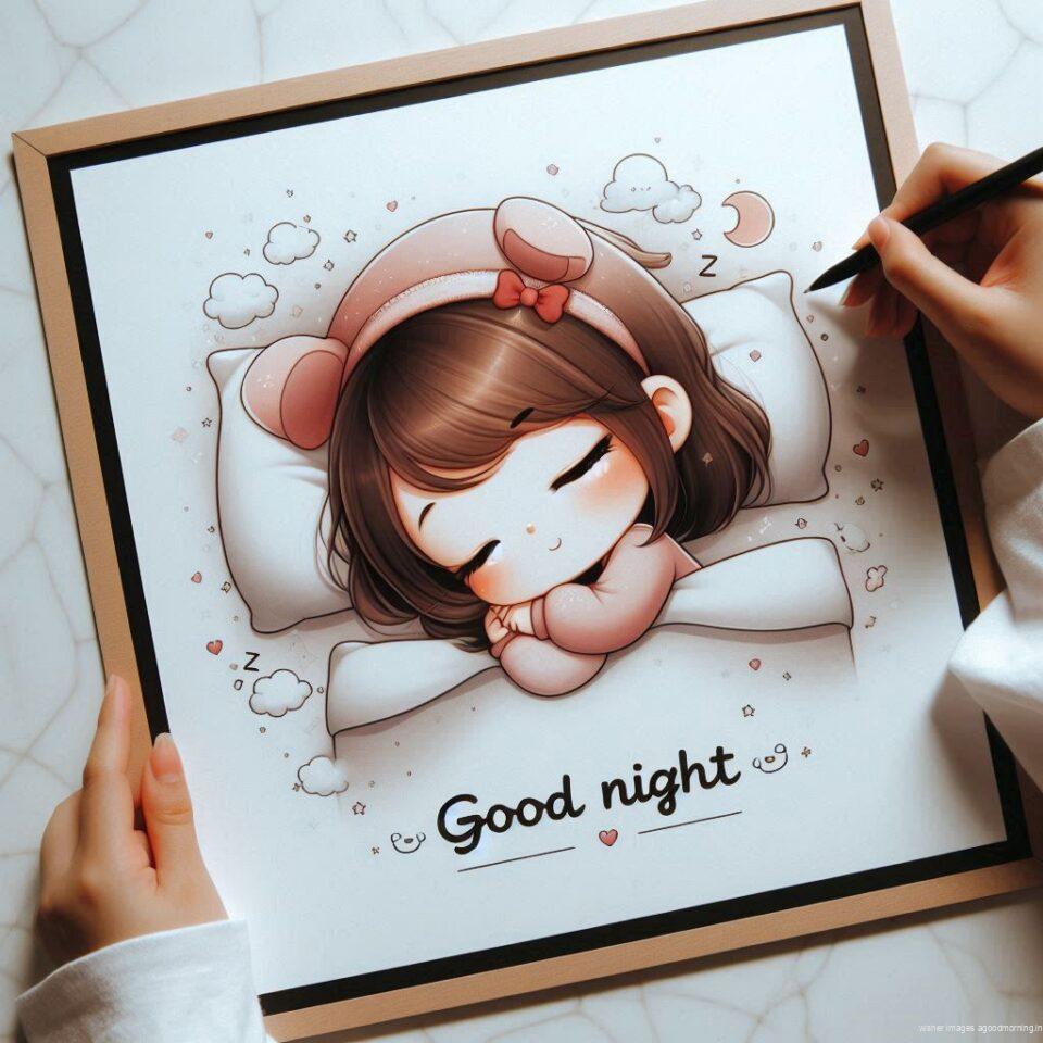 Good night images with sleeping 2024 74 Good night images with sleeping boy and girl sleeping vibes with good night colourful beautiful background ()