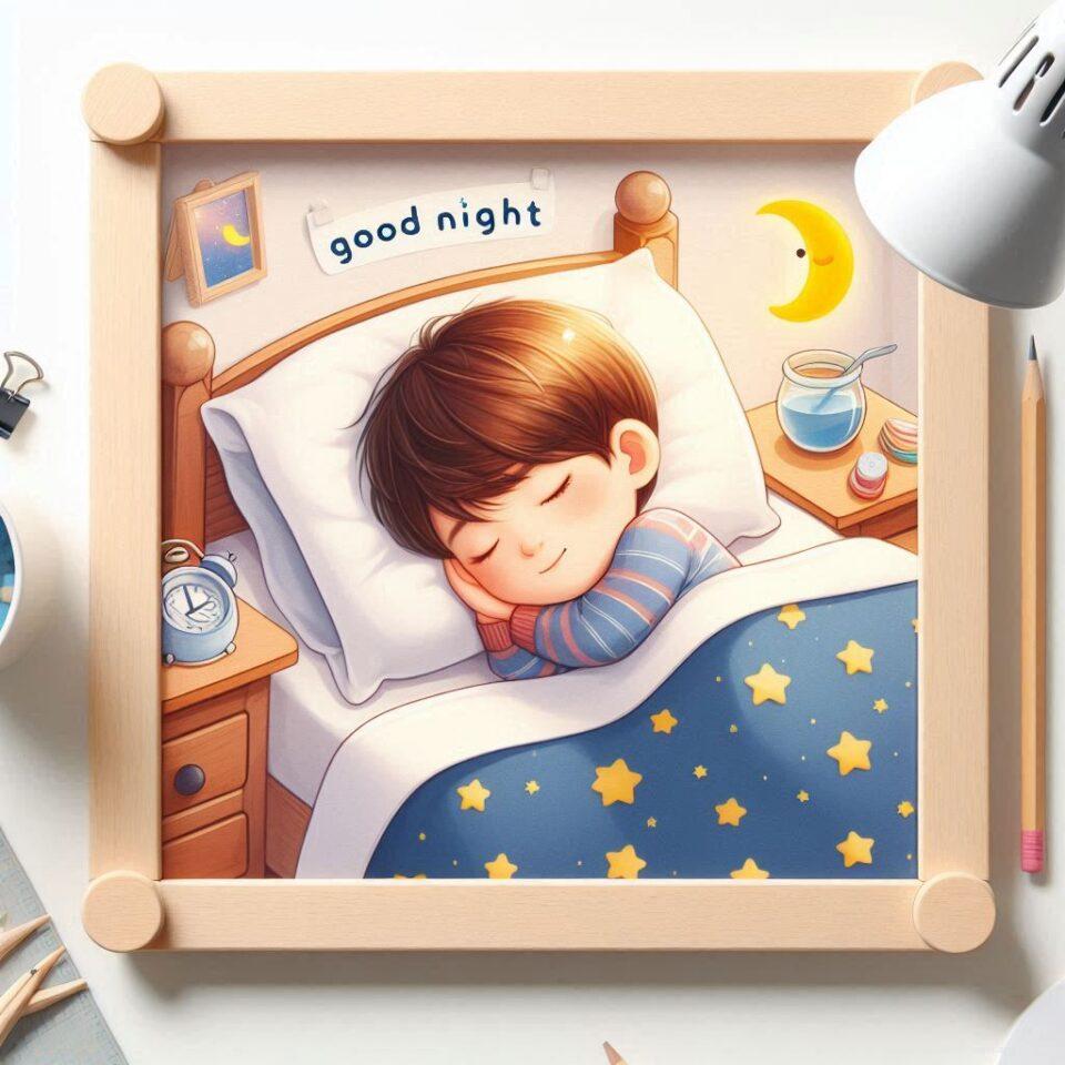 Good night images with sleeping 2024 43 Good night images with sleeping boy and girl sleeping vibes with good night colourful beautiful background ()