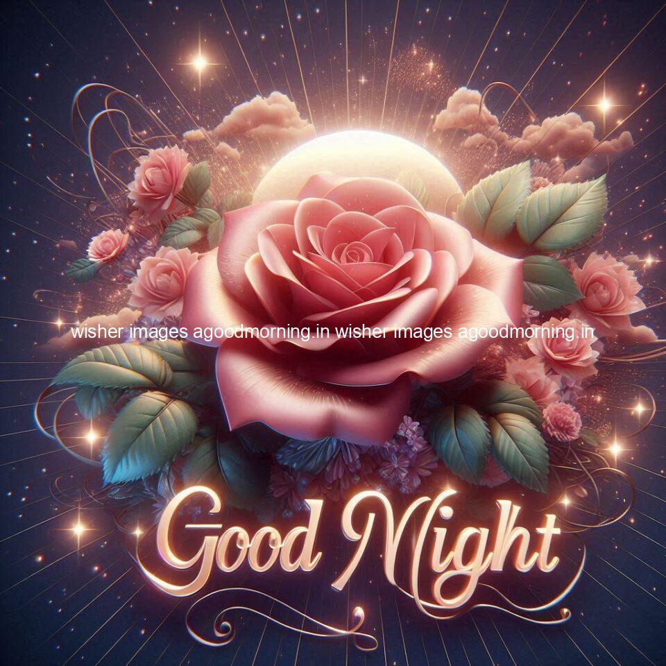 Good night rose love images beautiful good night flower beautiful background night vibes ()