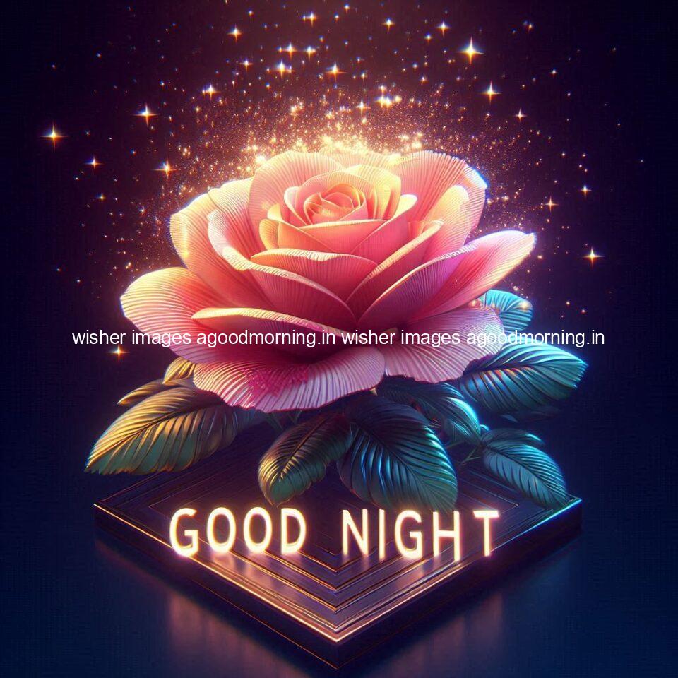 Good night rose love images beautiful good night flower beautiful background night vibes ()