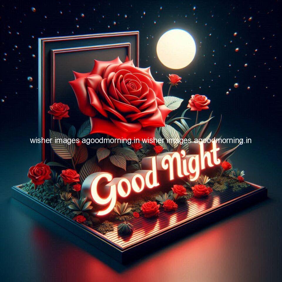 Good night rose love images beautiful good night flower beautiful background night vibes ()