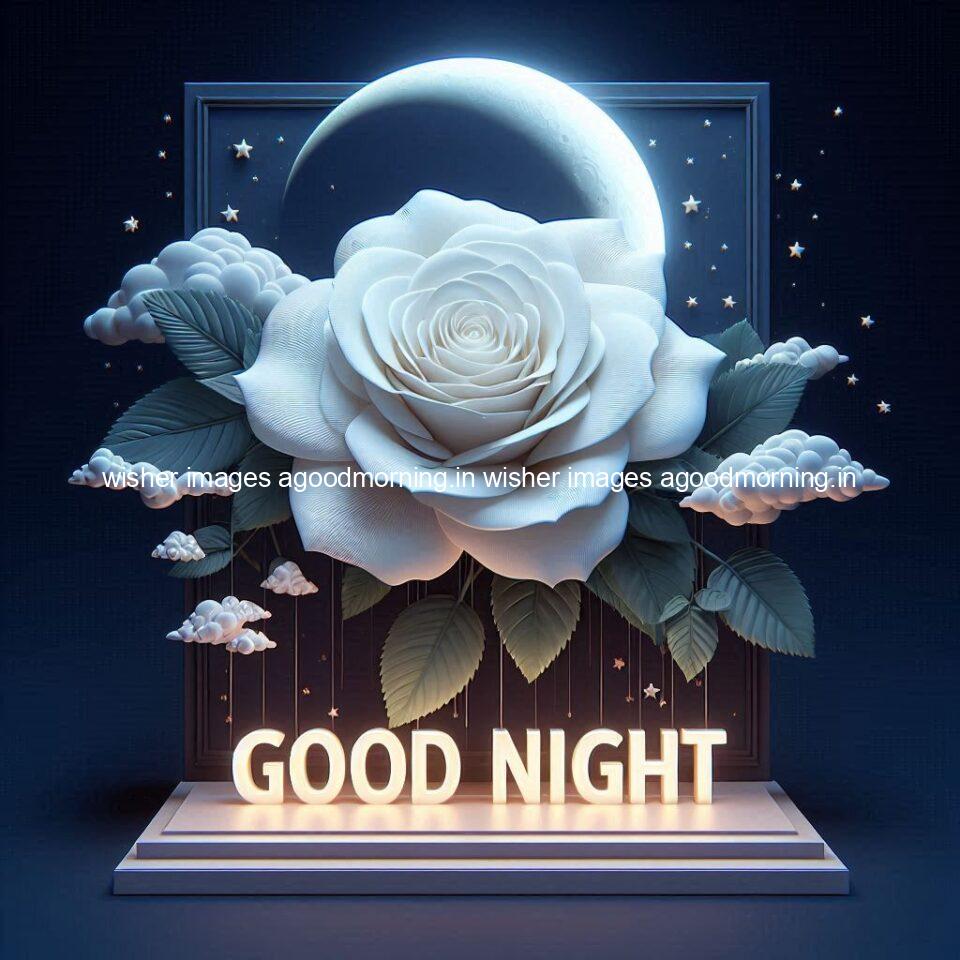 Good night rose love images beautiful good night flower beautiful background night vibes ()