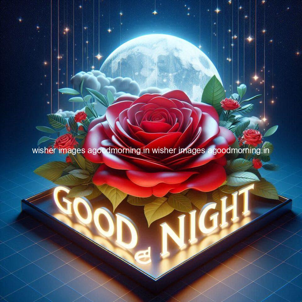 Good night rose love images beautiful good night flower beautiful background night vibes ()