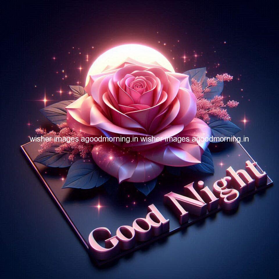 Good night rose love images beautiful good night flower beautiful background night vibes ()