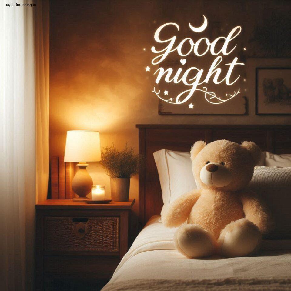150 Good Night Teddy Bear Download Now 38 Good night teddy bear with night vibes with amazing background beautiful light setup with good night images ()