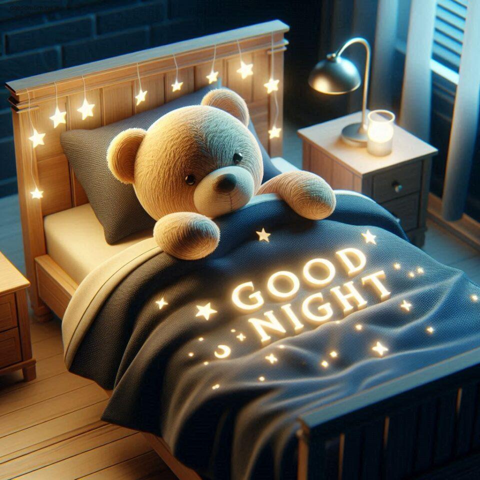 150 Good Night Teddy Bear Download Now 61 Good night teddy bear with night vibes with amazing background beautiful light setup with good night images ()