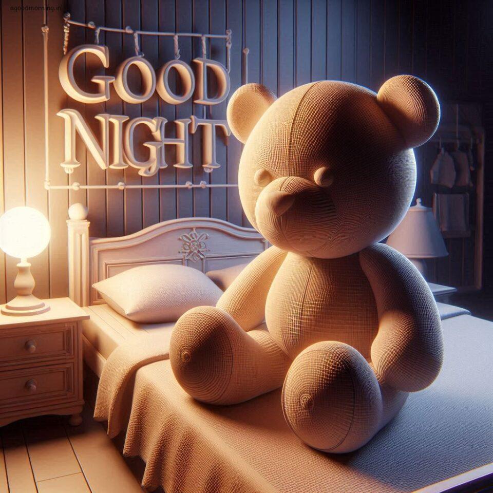 150 Good Night Teddy Bear Download Now 45 Good night teddy bear with night vibes with amazing background beautiful light setup with good night images ()