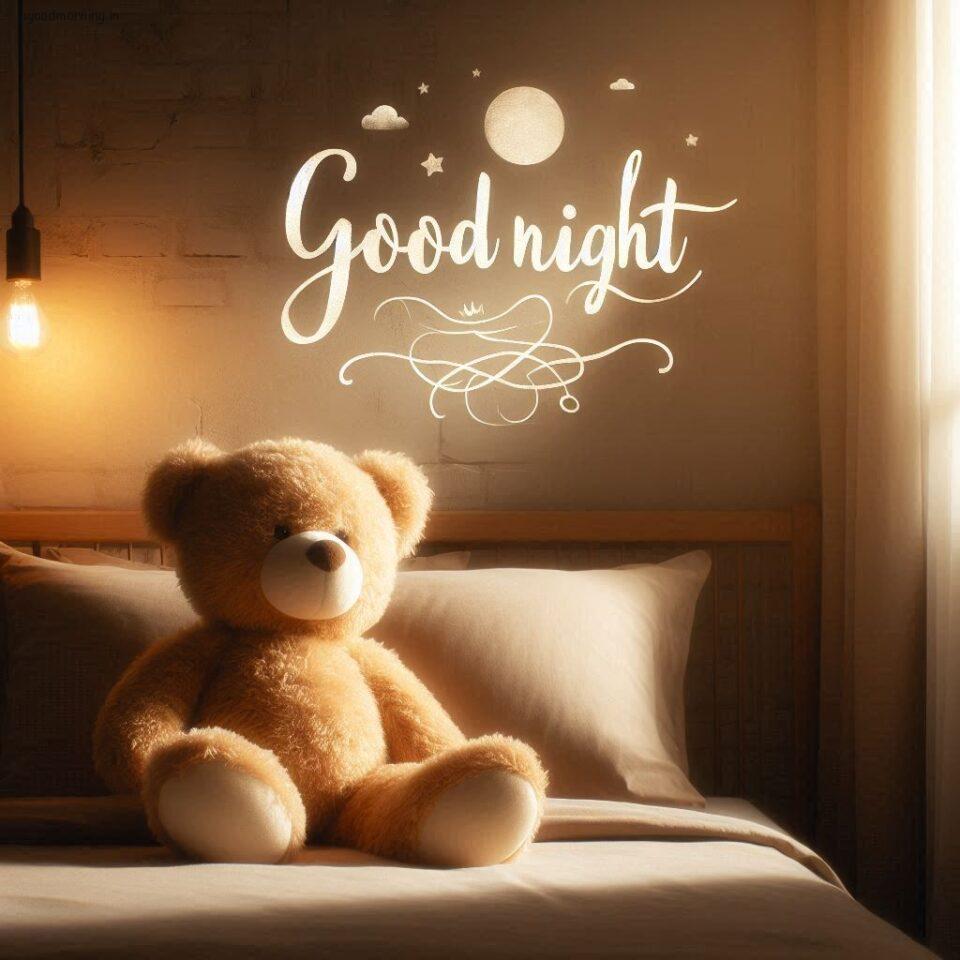 150 Good Night Teddy Bear Download Now 36 Good night teddy bear with night vibes with amazing background beautiful light setup with good night images ()