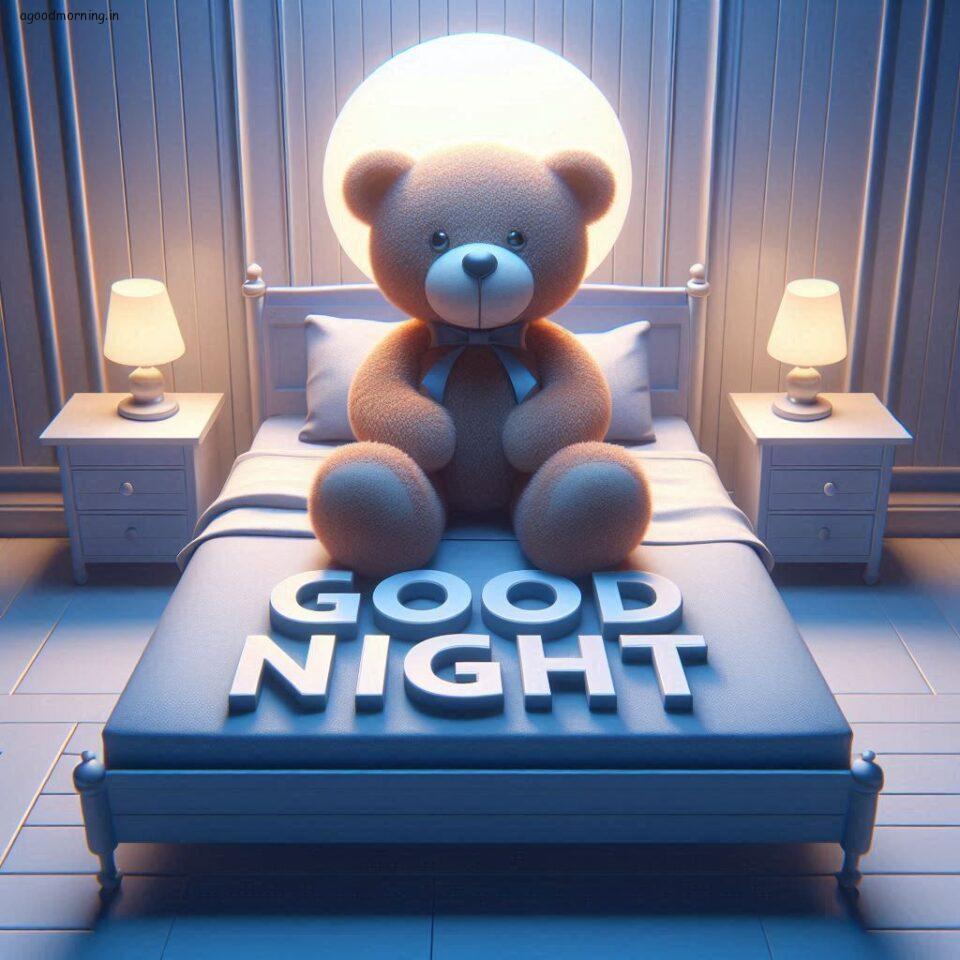 150 Good Night Teddy Bear Download Now 97 Good night teddy bear with night vibes with amazing background beautiful light setup with good night images ()