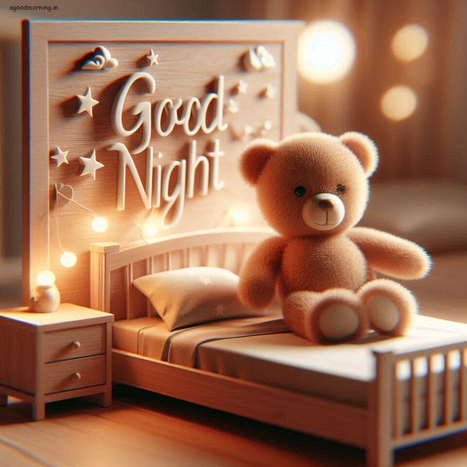 150 Good Night Teddy Bear Download Now 52 Good night teddy bear with night vibes with amazing background beautiful light setup with good night images ()