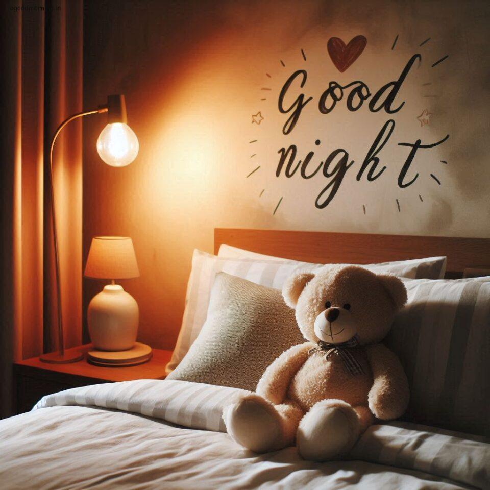 150 Good Night Teddy Bear Download Now 37 Good night teddy bear with night vibes with amazing background beautiful light setup with good night images ()