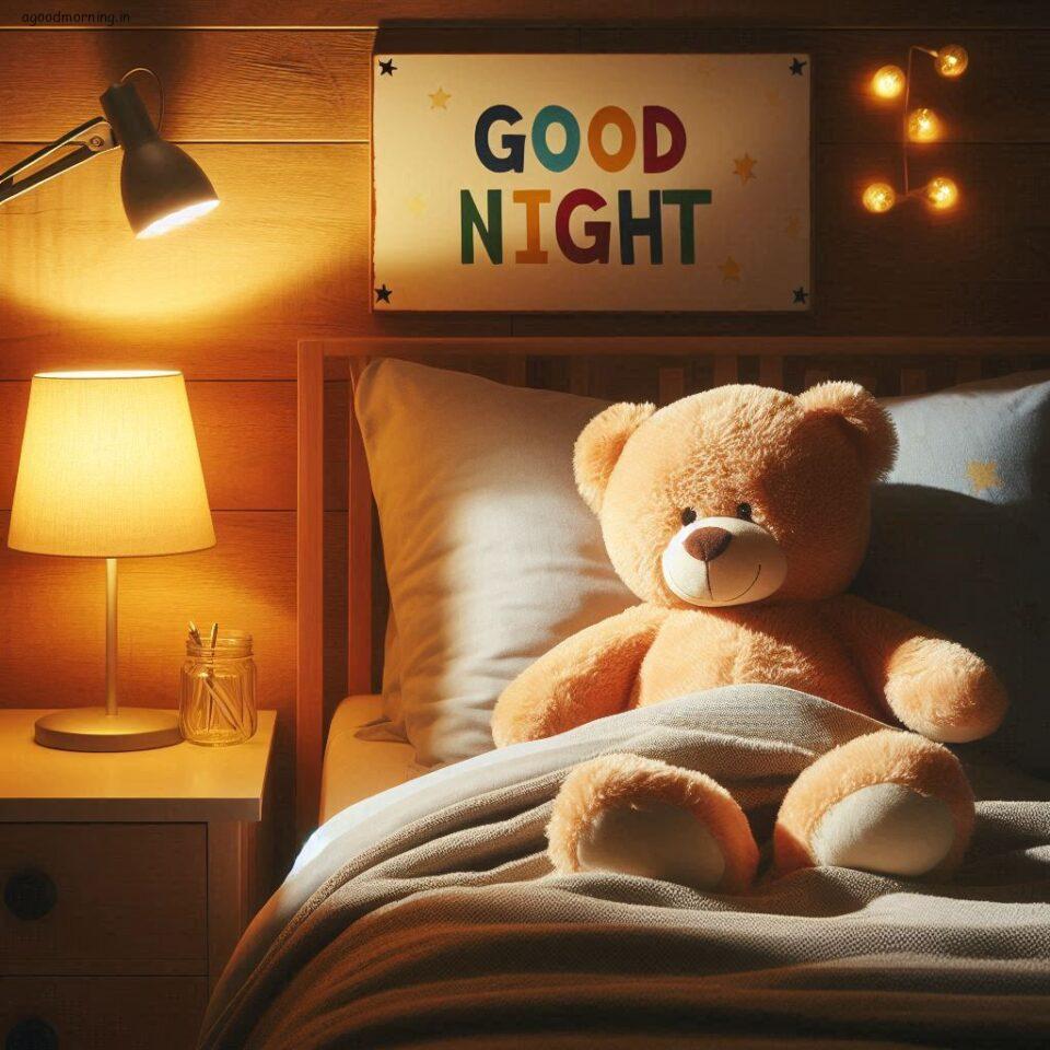 150 Good Night Teddy Bear Download Now 44 Good night teddy bear with night vibes with amazing background beautiful light setup with good night images ()