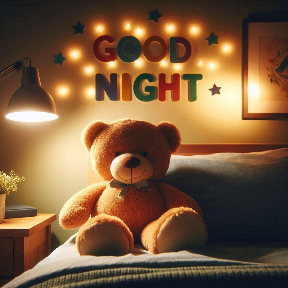 150 Good Night Teddy Bear Download Now 42 Good night teddy bear with night vibes with amazing background beautiful light setup with good night images ()