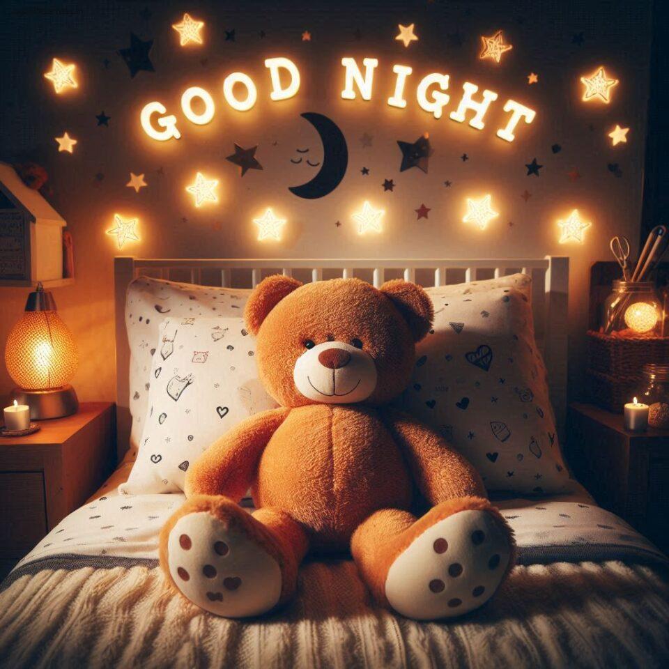 Good-night-teddy-bear-with-night-vibes-with-amazing-background-beautiful-light-setup-with-good-night-images_74-960x960 150 Good Night Teddy Bear Download Now