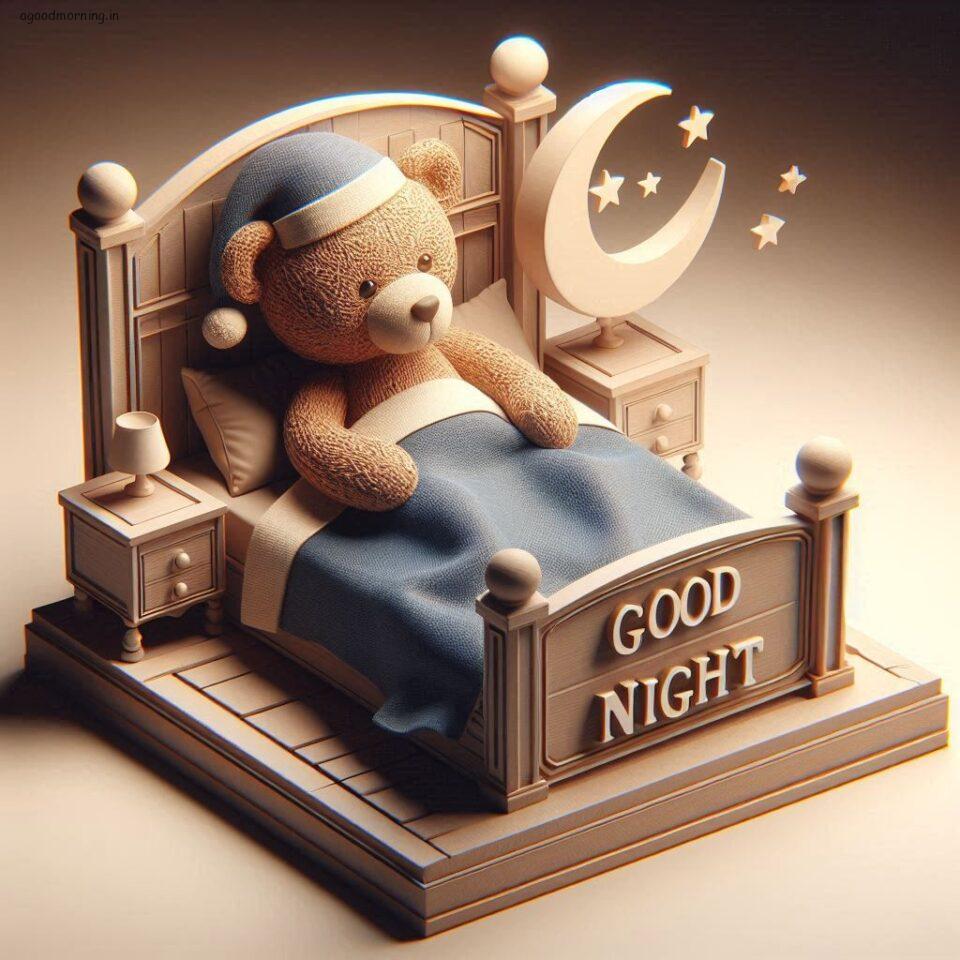 150 Good Night Teddy Bear Download Now 108 Good night teddy bear with night vibes with amazing background beautiful light setup with good night images ()