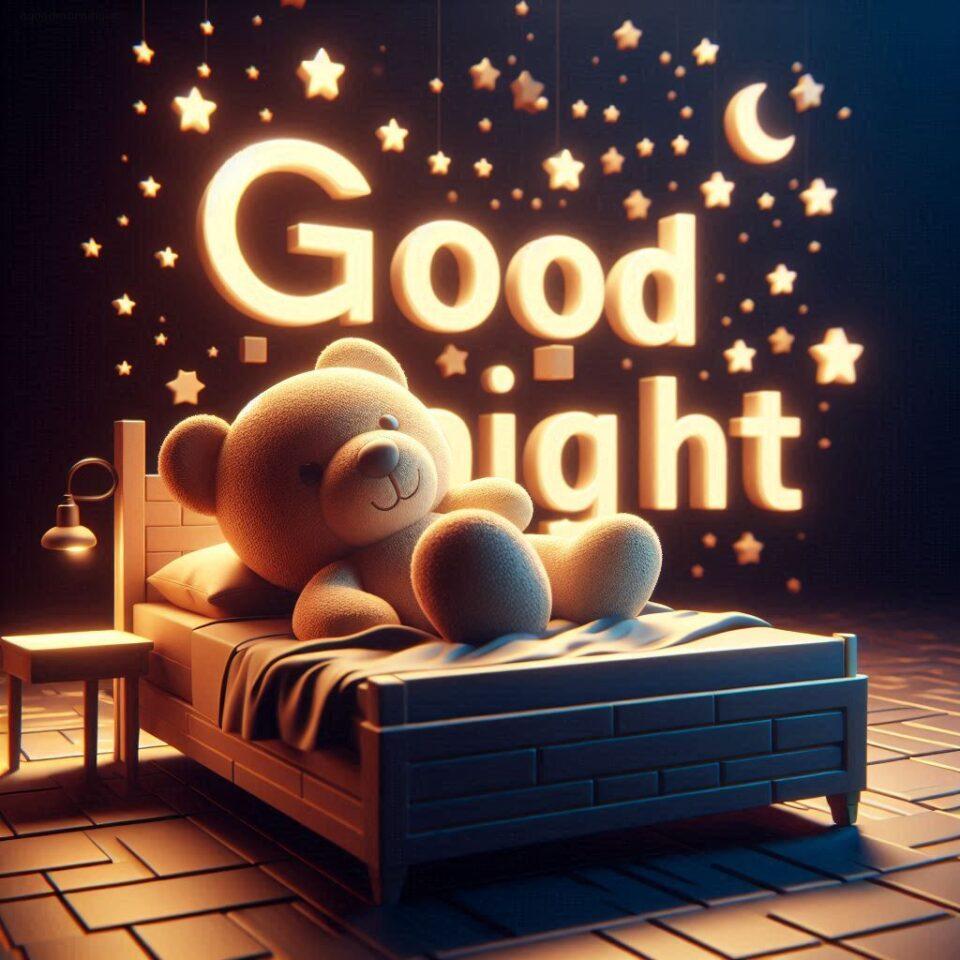 150 Good Night Teddy Bear Download Now 91 Good night teddy bear with night vibes with amazing background beautiful light setup with good night images ()