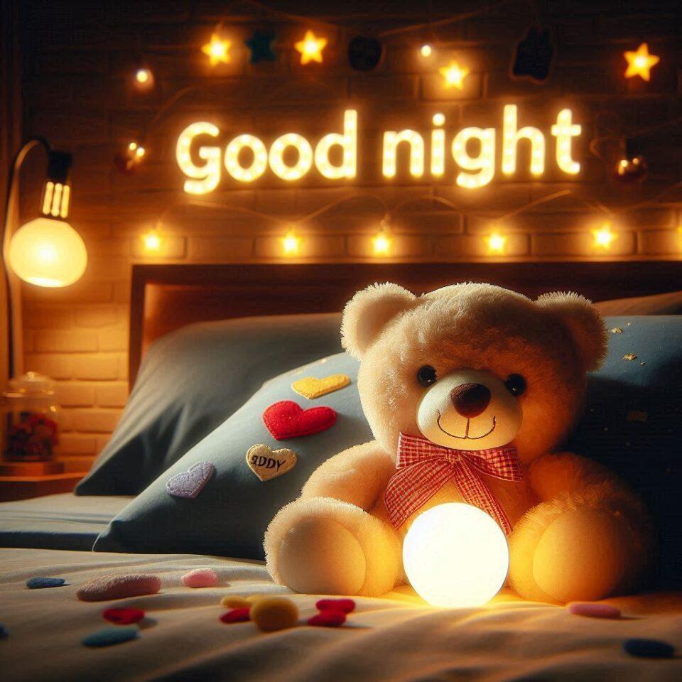 Good-night-teddy-bear-with-night-vibes-with-amazing-background-beautiful-light-setup-with-good-night-images_90-960x960 150 Good Night Teddy Bear Download Now