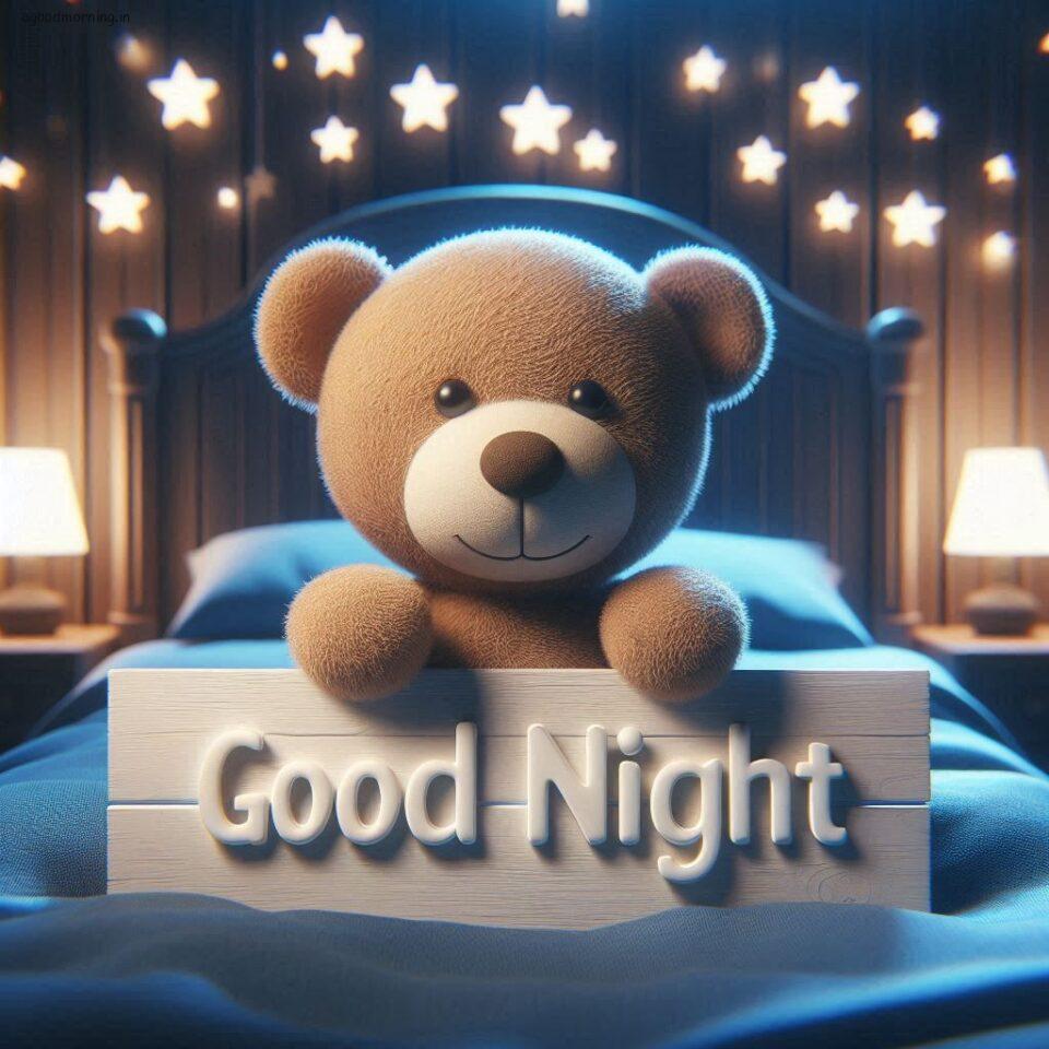 150 Good Night Teddy Bear Download Now 54 Good night teddy bear with night vibes with amazing background beautiful light setup with good night images ()