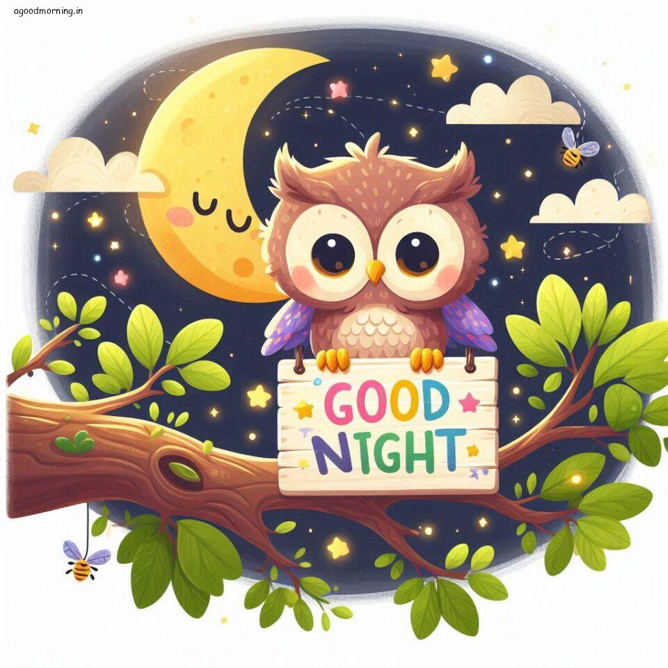 100+ Good Night with Owl Free Download 57 Good night with owl images good night vibes with amazing background and stylish design ()
