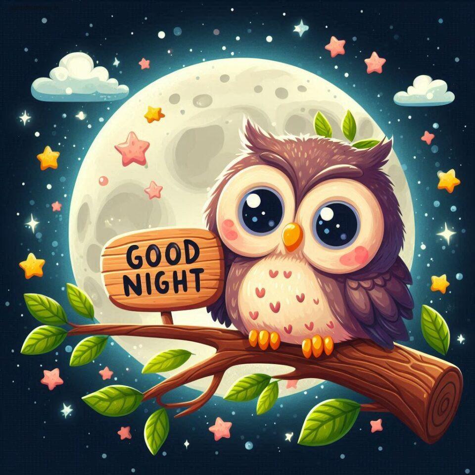 100+ Good Night with Owl Free Download 34 Good night with owl images good night vibes with amazing background and stylish design ()