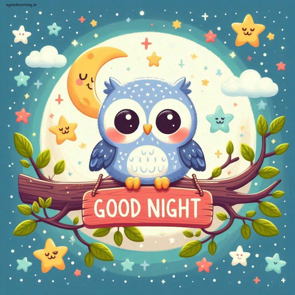 100+ Good Night with Owl Free Download 27 Good night with owl images good night vibes with amazing background and stylish design ()