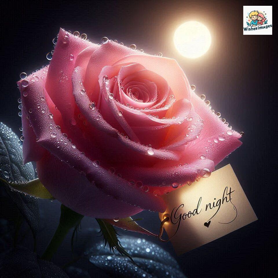 good night rose flower images rose good night images hd ()