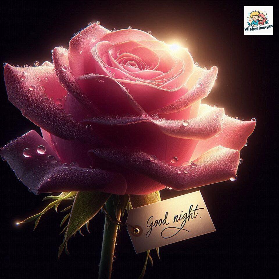 good night rose flower images rose good night images hd ()