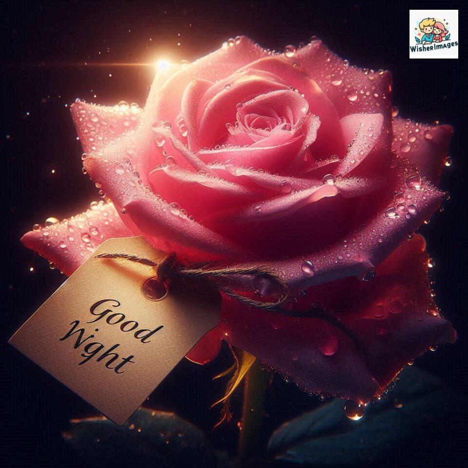 good night rose flower images rose good night images hd ()