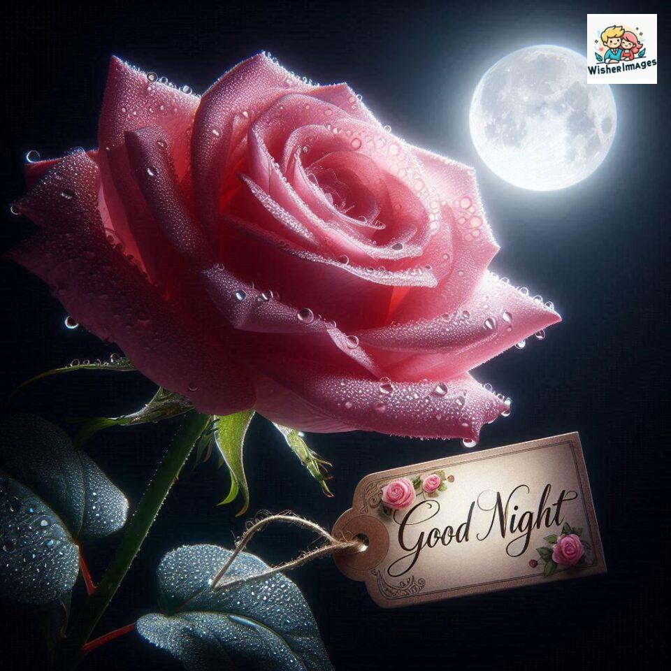 good night rose flower images rose good night images hd ()