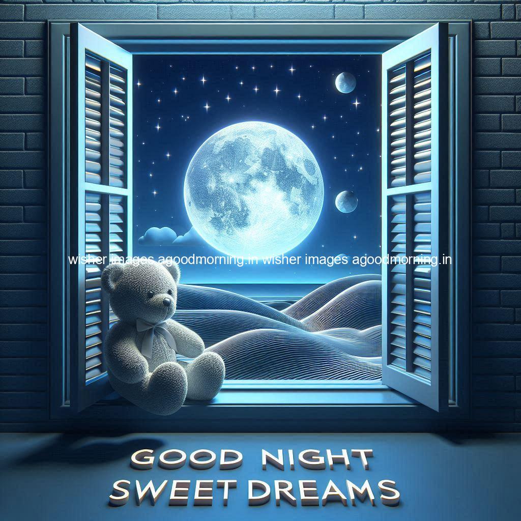 good-night-sweet-dreams-images-hd-with-taddy-bear-blue-colour-vibes-love-vibes-blue-background_106 140+ Good Night Sweet Dream Images HD Free Download