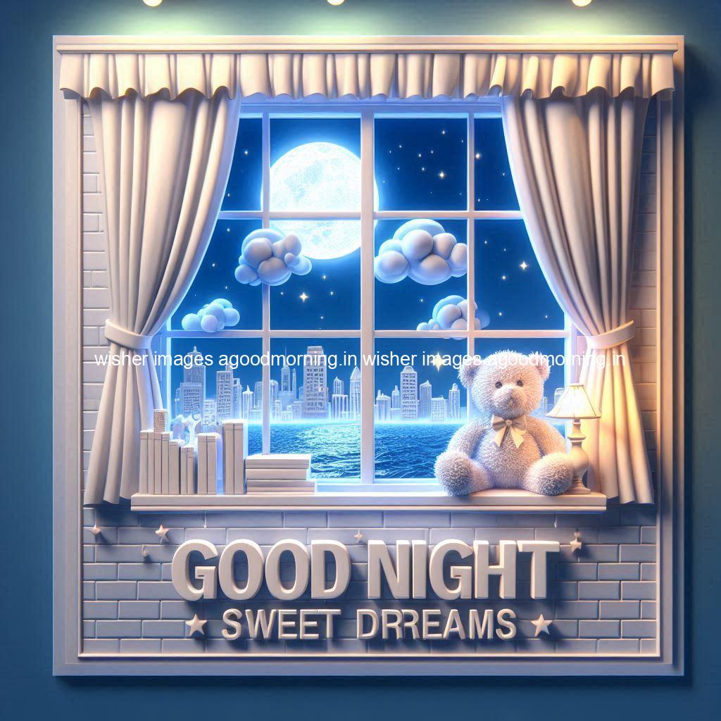 good-night-sweet-dreams-images-hd-with-taddy-bear-blue-colour-vibes-love-vibes-blue-background_109 140+ Good Night Sweet Dream Images HD Free Download