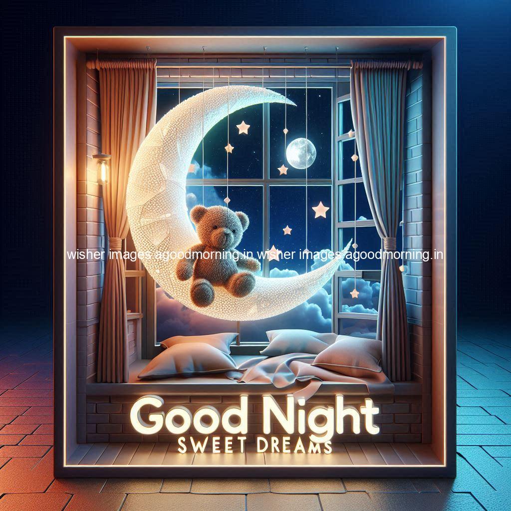 good-night-sweet-dreams-images-hd-with-taddy-bear-blue-colour-vibes-love-vibes-blue-background_76 140+ Good Night Sweet Dream Images HD Free Download