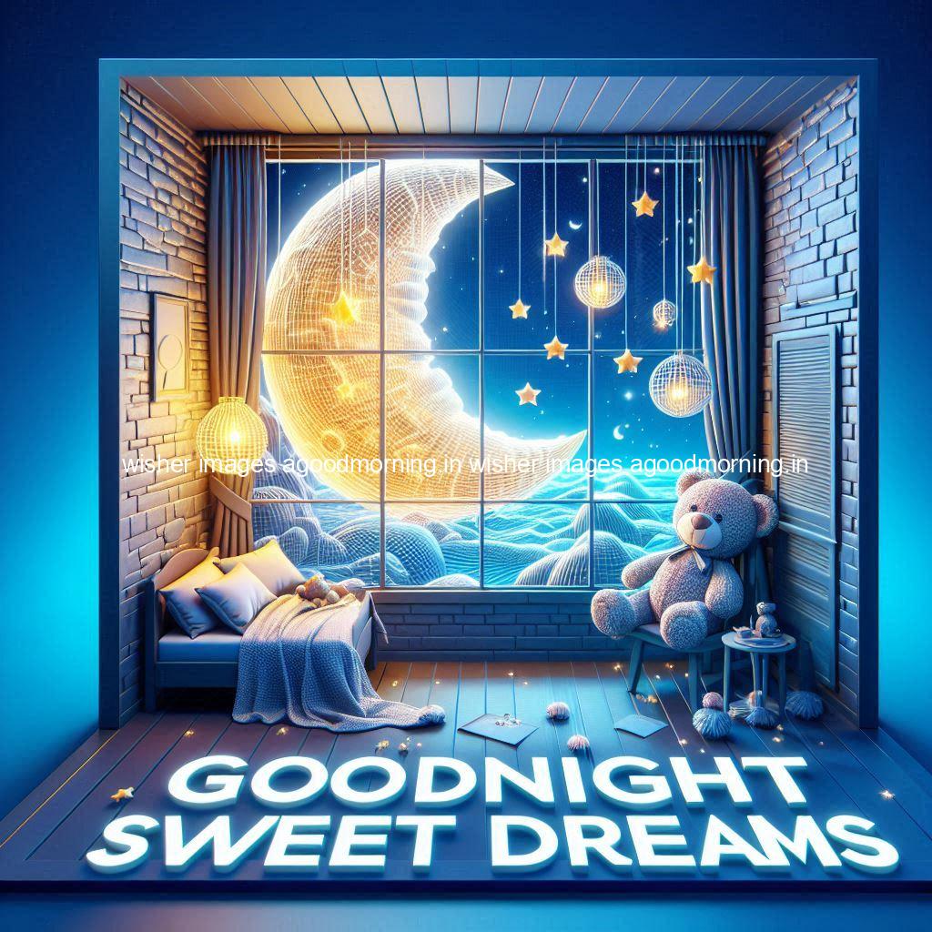 good-night-sweet-dreams-images-hd-with-taddy-bear-blue-colour-vibes-love-vibes-blue-background_95 140+ Good Night Sweet Dream Images HD Free Download